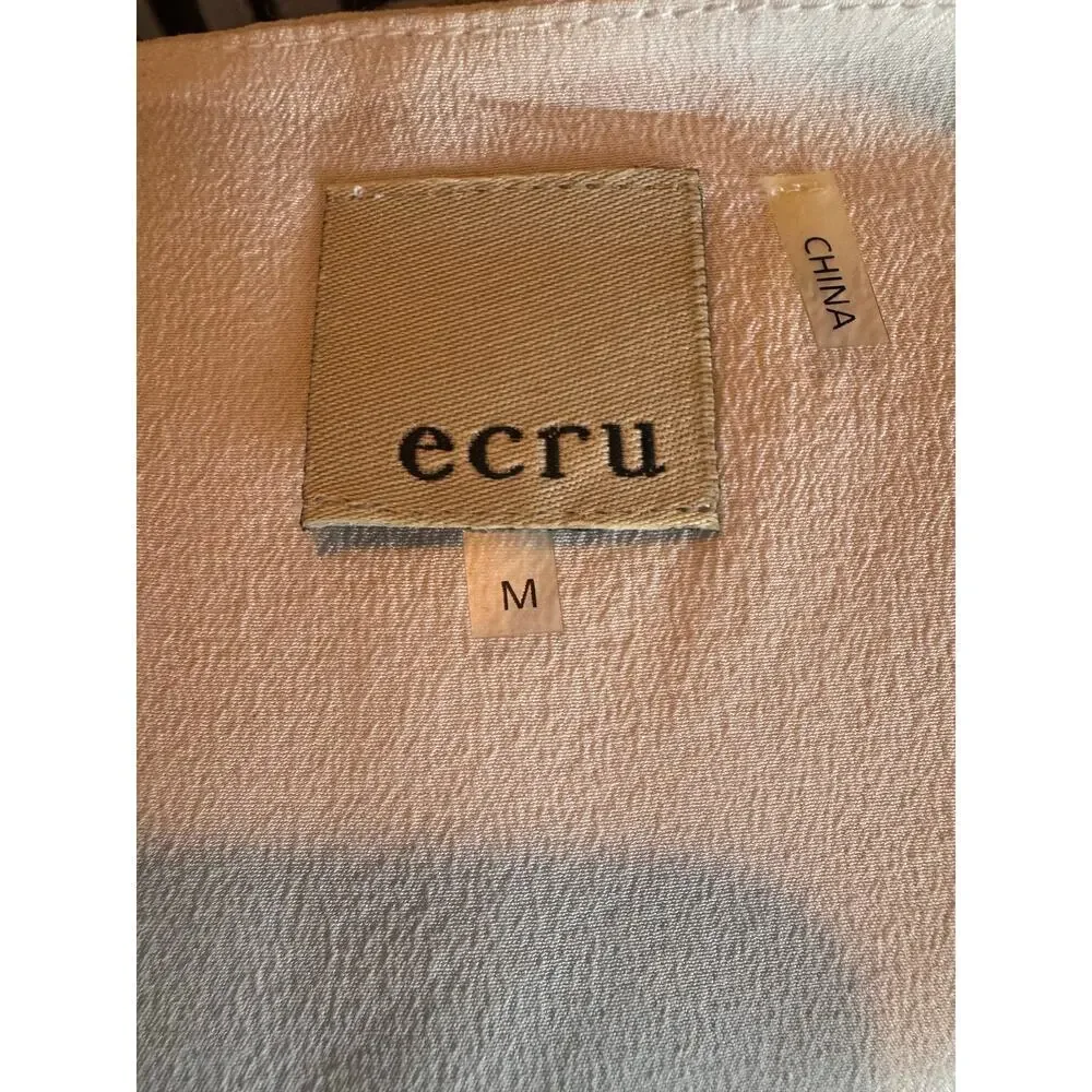 Silk Tank Bundle Alabaster Off White & Black Sleeveless Top Medium EUC by ECRU